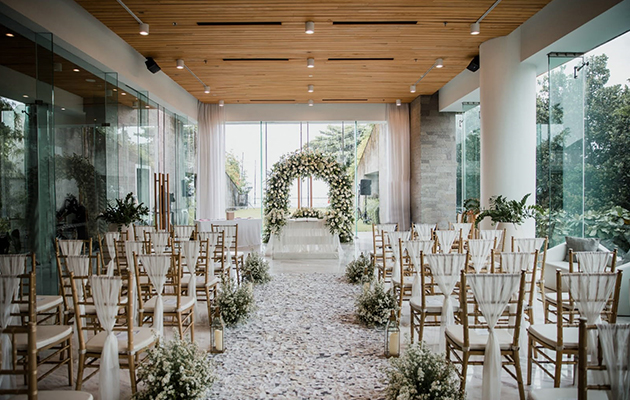 The Pavilion Ceremony Set Up