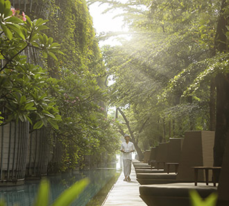 Lagoon Pool - Morning ray of light