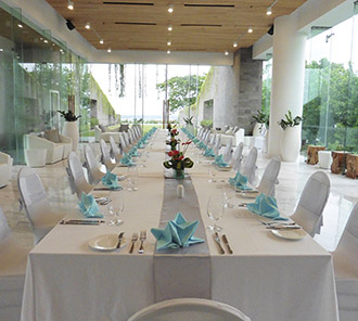 The Pavillion - Long Table Dinner Set Up