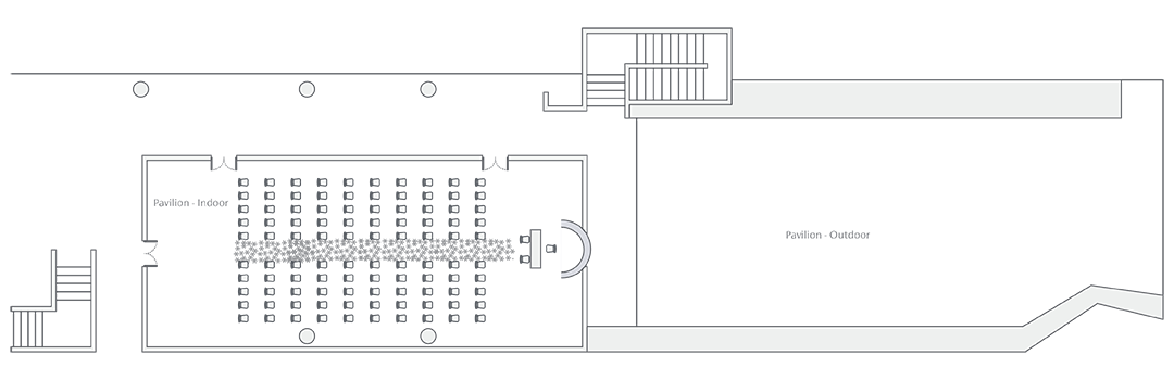 The Pavilion ceremony setup