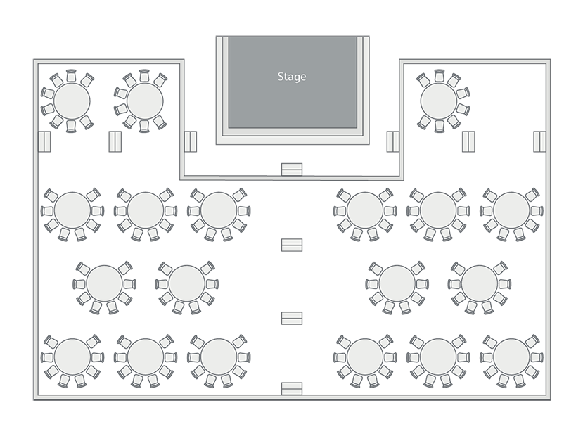 The Amphitheatre reception setup