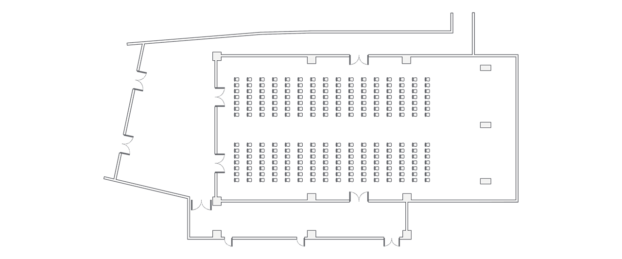 Ballroom theatre setup