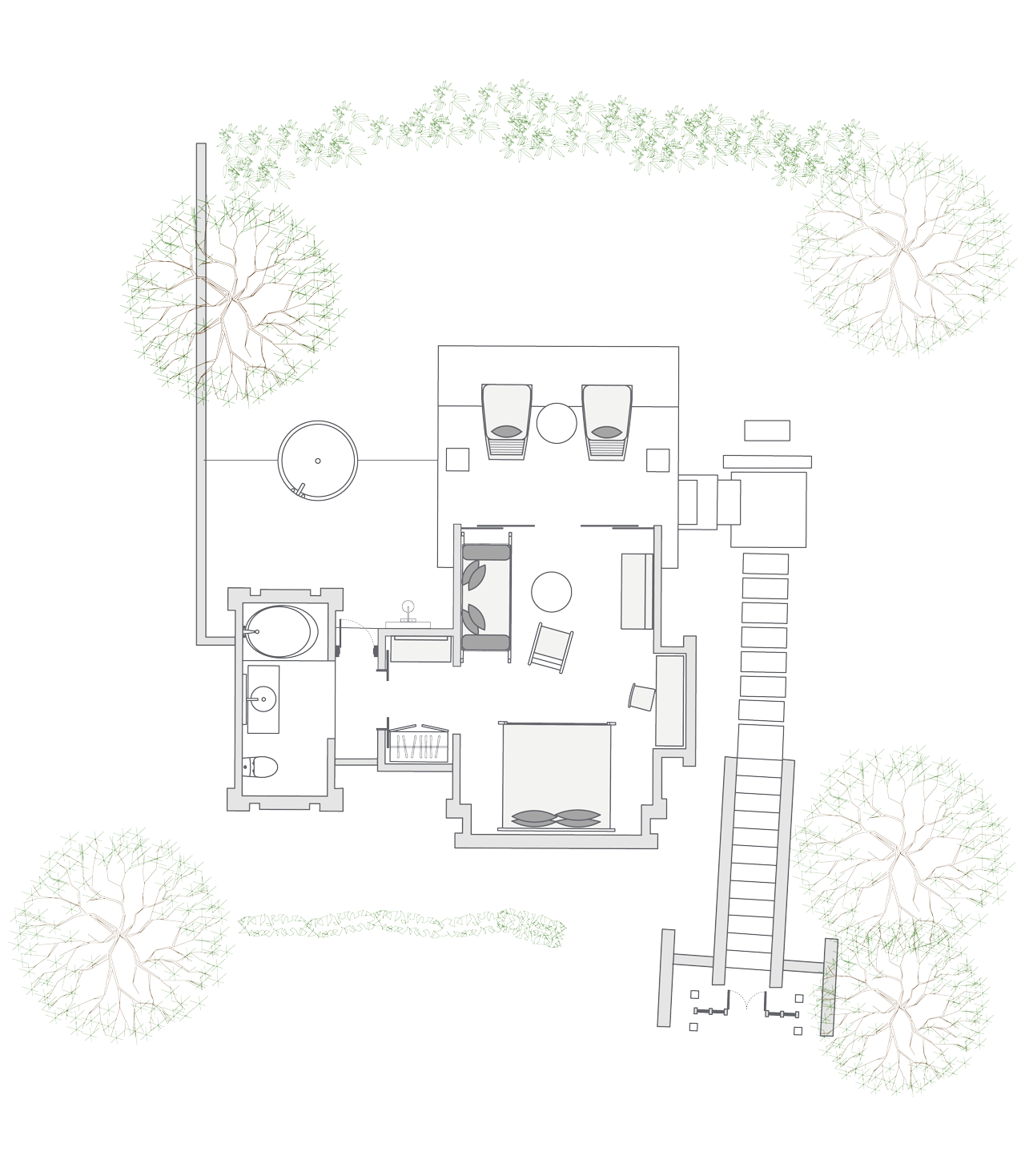 Heavenly Jacuzzi Villa floor plan