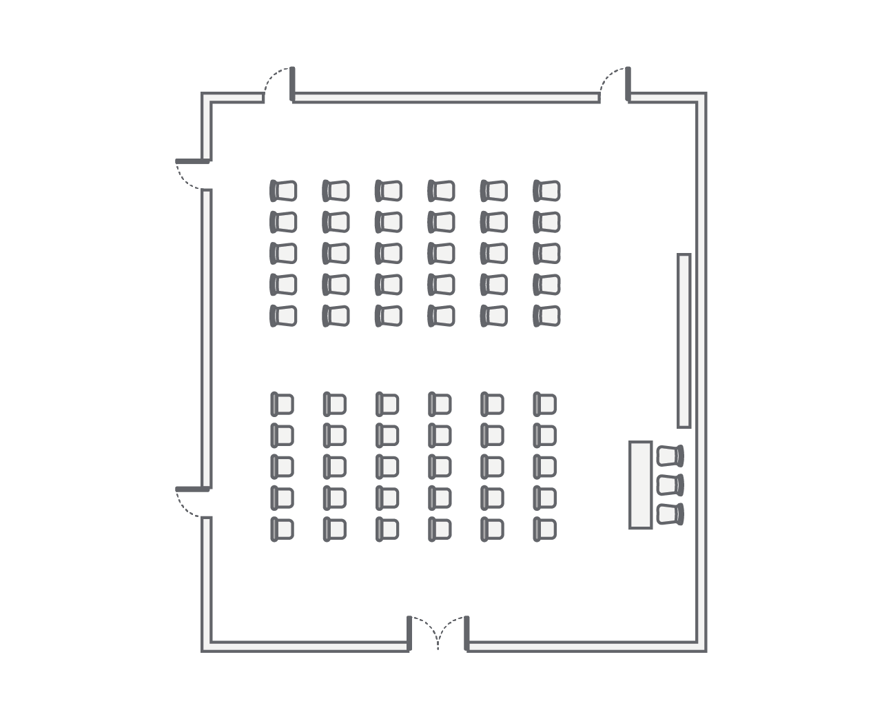 Seminar Room theatre setup