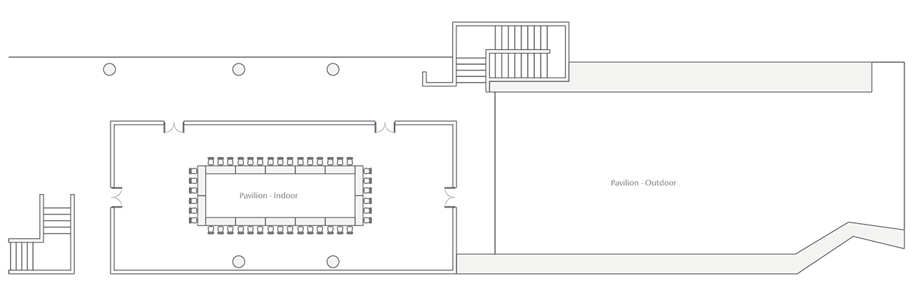 The Pavilion boardroom setup