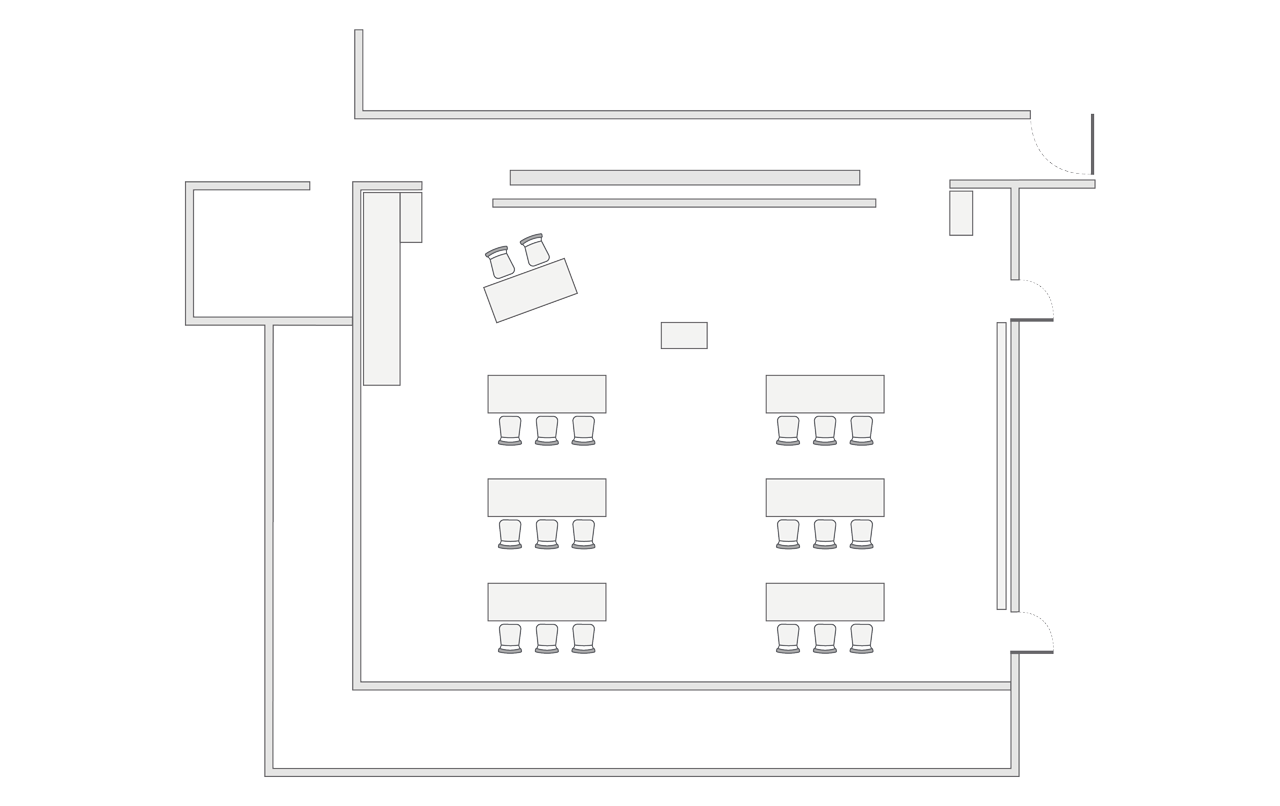 The Lounge classroom setup