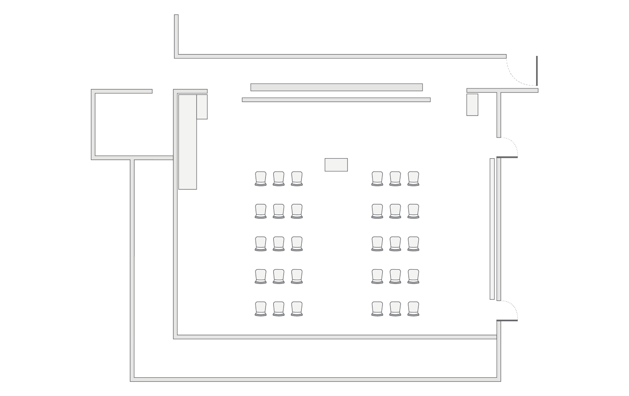 The Lounge theatre setup